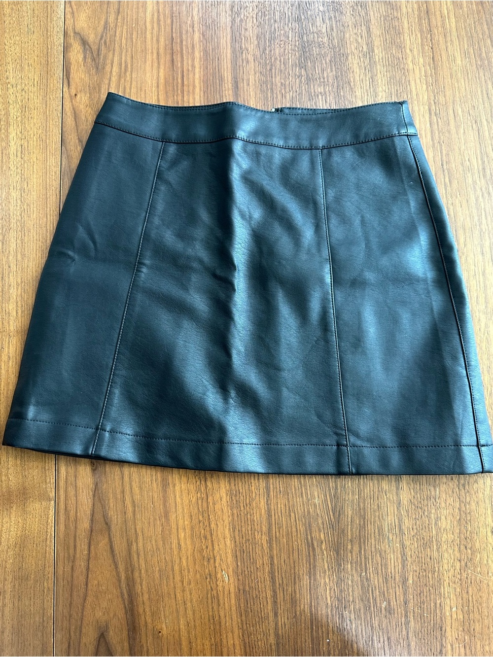 Forever 21 Black Vegan Leather Mini Skirt